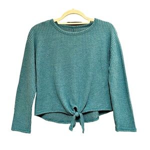 So waffle knit long sleeve top Size M